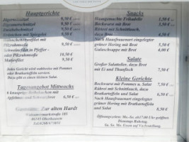 Gaststätte Zur Alten Haardt menu