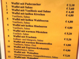 Pension und Café Olga menu