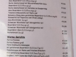 Cafe am Markt und Kronenkeller menu