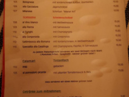 Pizzeria Capri menu