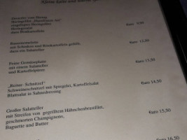 Restaurant Tophoff menu