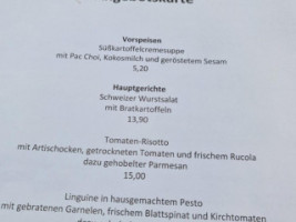 Alte Wache Ostfildern menu