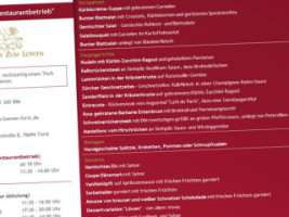 Gasthaus zum Löwen menu