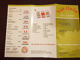 Viet Quan menu