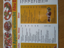 Abu Döner menu