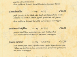 Ennstalerhof menu