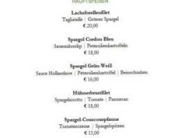 Gasthof Mayr-stockinger menu