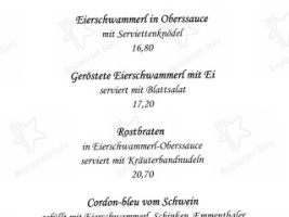 Gasthaus Rammel - Zum goldenen Engel menu