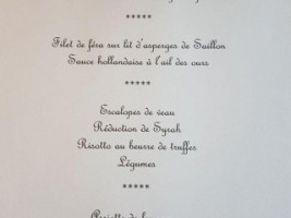 Metropole menu