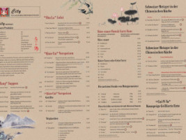 China Restaurant City AG menu