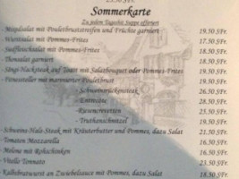 Sängerstübli menu