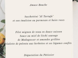 Restaurant de la Clef menu