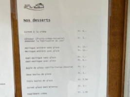 Du Maillard menu