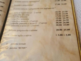 Grotto Bundi-Romelli menu