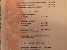 Osteria Marisa Pizzeria menu