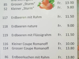 Jägerheim menu