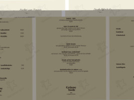 Grüenebode menu