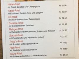 Hürtel menu