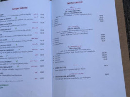 Restaurant Mezze Take Away GmbH menu