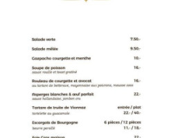 Café Restaurant Quai de l'Ours menu