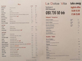 La Dolce Vita menu