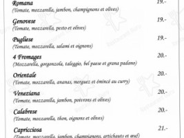 Il Pulcinella menu