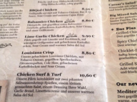 Louisiana menu