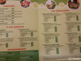 Asia Inn menu