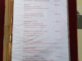 Safran-Cafe menu