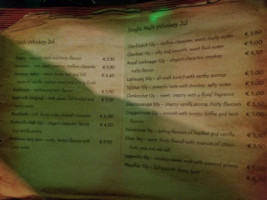 O'malley's menu