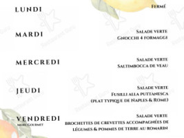 Fiorello - Piadineria artigianale menu