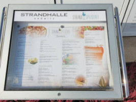 Strandhalle Gromitz GmbH menu