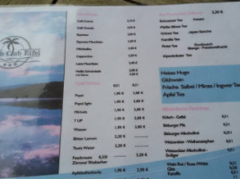 Beach Club Eifel menu