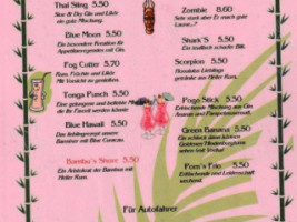 Thai-Restaurant Zum Hindenburgturm menu