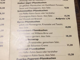 Pfannkuchenhof menu