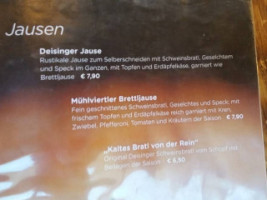 Deisinger Hof menu