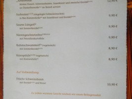 Brauereigasthof Falter menu