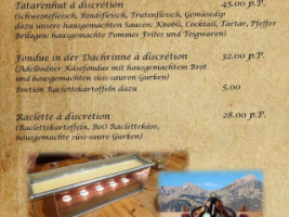 Gasthof Engelberg menu