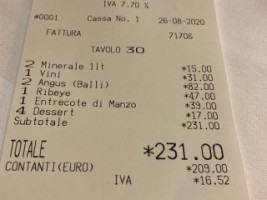 La Griglia menu