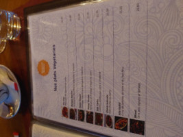 Shalimar menu