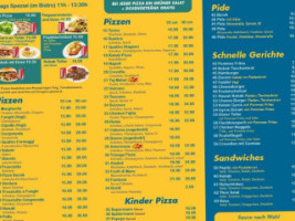 Trienge Pizza Und Kebab menu