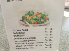 Schrebergarten Beiz menu