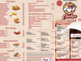 Tasty Fried Chicken menu