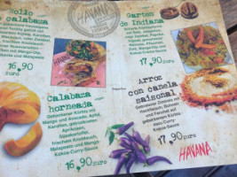 Havana menu