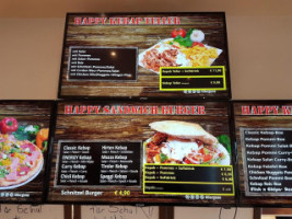 Happy Energy menu