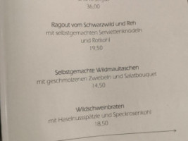 Taverne Seeblick menu