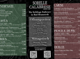 Pizzeria Sorelle Calabrese Bad Bramstedt menu