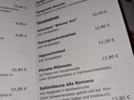 Gasthof Schoenau menu