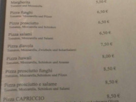 Il Capriccio menu