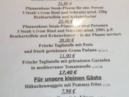 Pfannenhaus menu